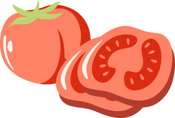 Tomato Slices Illustration