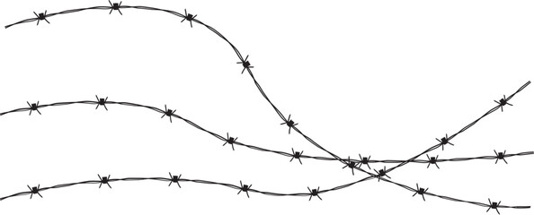 Barbed Wire Abstract Illustration