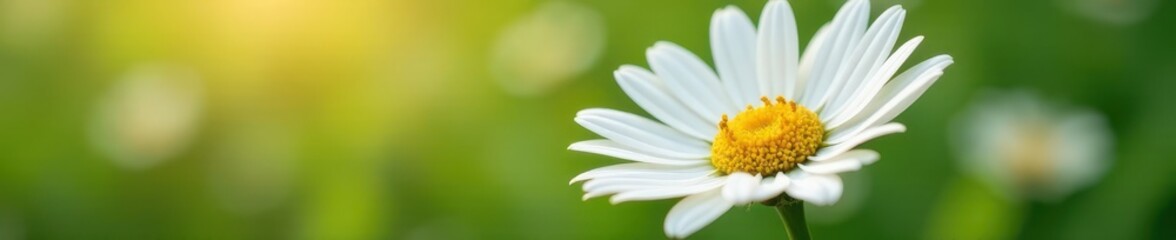 Obraz premium Close-up view of a pristine white Marguerite daisy , detail, nature, fresh