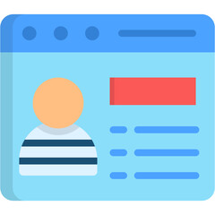 Obraz premium Criminal Database Icon