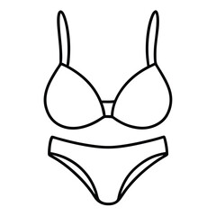 black and white lingerie on a white background