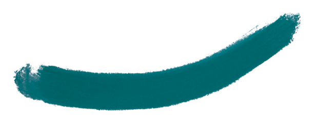 green brush isolated on transparent background