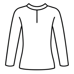 white shirt isolated on white