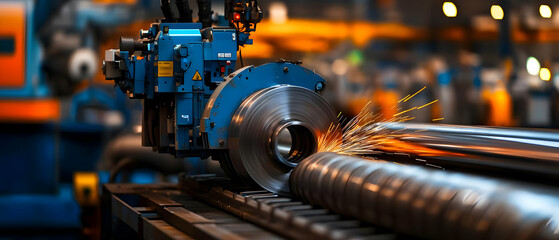 Metal Fabrication Process in a Factory