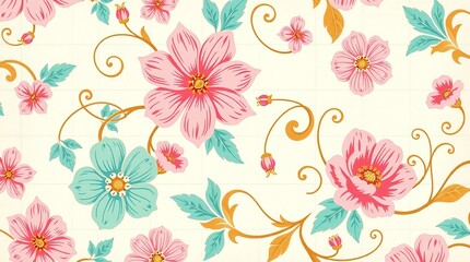 Seasonal Botanical Frame &ndash; Orange and Red Hues