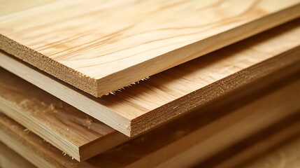 Carpenter cutting wood planks with a saw. Featuring woodworking and precise cuts