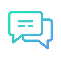 Chat Bubble Icon Representing Message or Dialogue Communication
