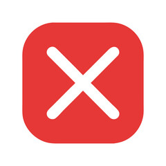 Obraz premium Cross Symbol Icon Representing Cancel or Close Action