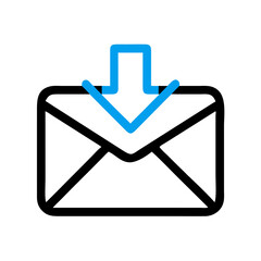 Envelope Icon Representing Mail Inbox or Email Message Reception