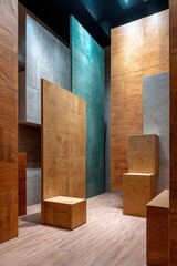 Selection of high-end materials for flooring and wall coverings - marble tile contractor office