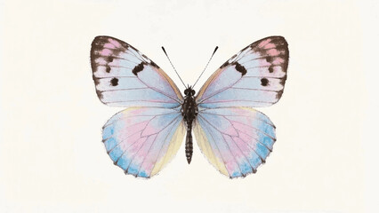 Obraz premium Gossamer palette butterfly isolated watercolor vector illustration svg