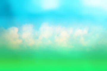 grass sky clouds blurred background, beautiful design spring background