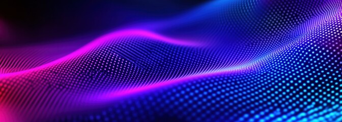 Dynamic Colorful Waves Flowing in a Dark Background with a Futuristic Vibe