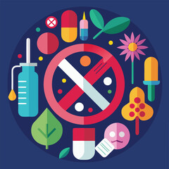 Science-Based Illustration of Medicine and Viral Structure