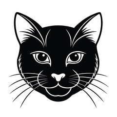 Cute animals head set with single tribal tattoo designs includes vector illustrations of black and white cats, tigers, lion dogs, bears, pigs, and foxes