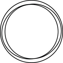 Hoop Outline Icon Line Art | Circle, Ring, Game & Toy Vector Drawing