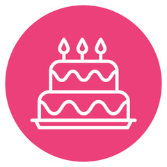 Two Layered Cake Icon