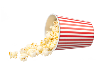 紙の容器に入った、ポップコーン