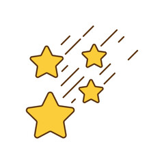 shooting star vector illustration