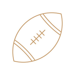 rugby ball vector illustration