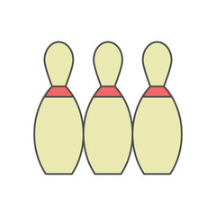 bowling pin vector illustration