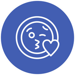 Face Blowing a Kiss Icon