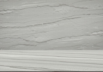 Elegant Grey Marble Texture Background: Modern Minimalist Design with Horizontal Surface for Product Showcase or Mockup