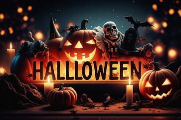 Kartki na święto halloween. Kolorowe czasami śmieszne i straszne jednocześnie. 