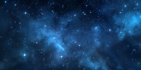 Obraz premium A Starry Night Sky with Glowing Blue Constellations for Celestial, Night Sky, and Mystical Projects