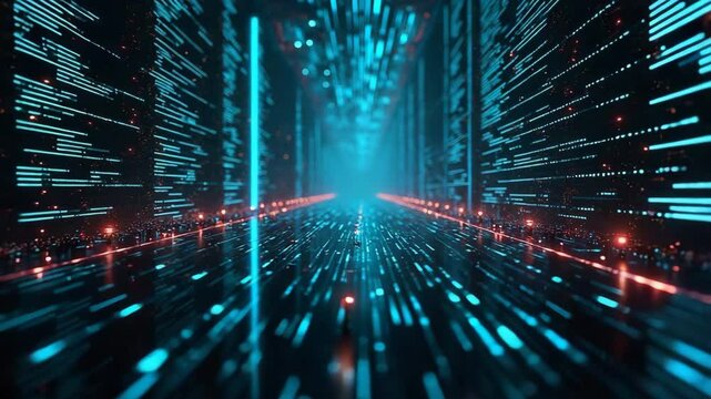 binary code background loop