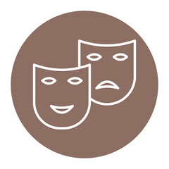 Theater Masks Icon