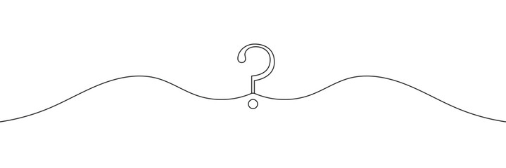 Question mark linear background. One continuous drawing of a question mark. Vector illustration .EPS 10 .  