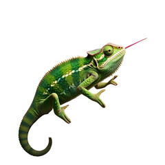 Obraz premium Chameleon standing on a branch