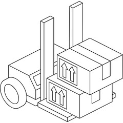 Package Trolley Icon