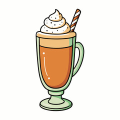 Eggnog Simple Design Vector Illustration