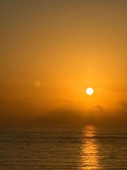 sunset over the sea