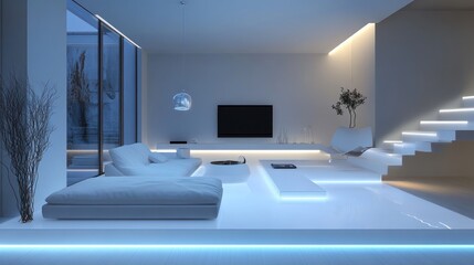 Modern Minimalist Living Room Interior Design: A Luxurious and Serene Space