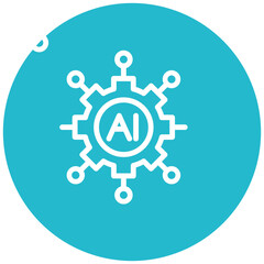 Artificial Intelligence Vector Icon
