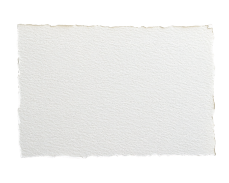 Ripped White Paper Texture on Transparent Background, PNG