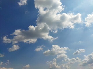 The army of clouds that line up before the clouds and rain look beautiful