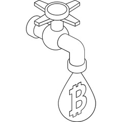 Bitcoin Faucet Icon