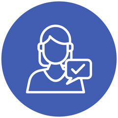 Sales Rep Female Icon