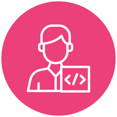 Web Developer Male Icon