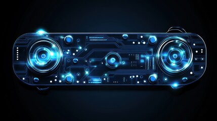 Fototapeta premium Futuristic circuit board design