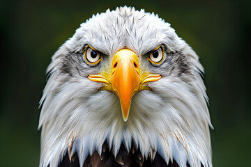 Obraz premium A bald eagle perched on a forests