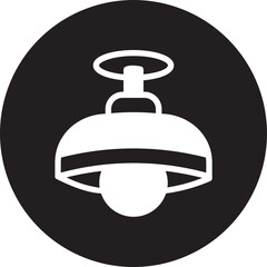 ceiling lamp gradient icon