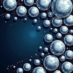 dise&ntilde;o de volante y p&oacute;ster &ndash; agregar texto para soluci&oacute;n de lavander&iacute;a y lavado de autos en arte Abstract blue background for flyer and poster design &ndash; add text for laundry and car wash solution art 