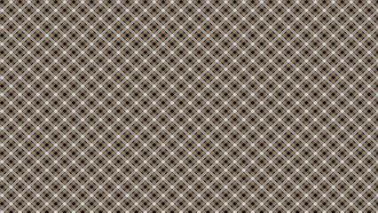 Brown and black diagonal background. Plaid checkered seamless pattern.