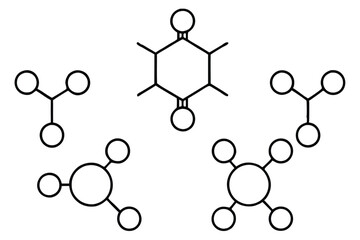 molecular structure line art stylish dna backdrop