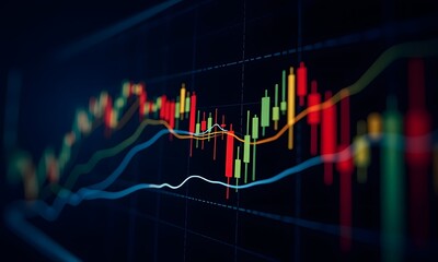 Chart with different colored lines.